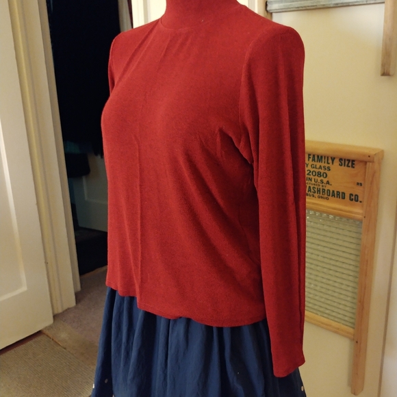 Vintage Red Top Long Sleeve Howard Wolf Shirt - Picture 8 of 8